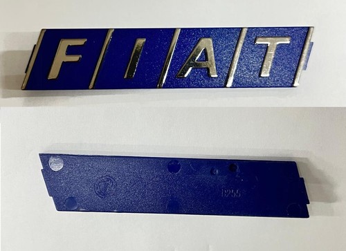 Scritta fiat blu anteriore - fiat,
