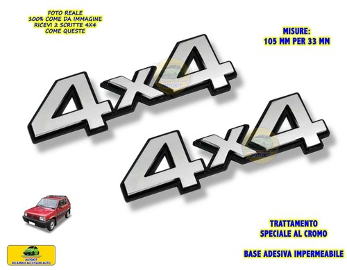 Scritta panda 4x4 - scritta,