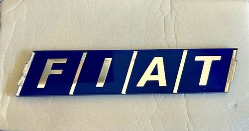 Scritta fiat blu anteriore - fiat,