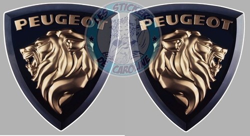 Sticker logo peugeot - 2,