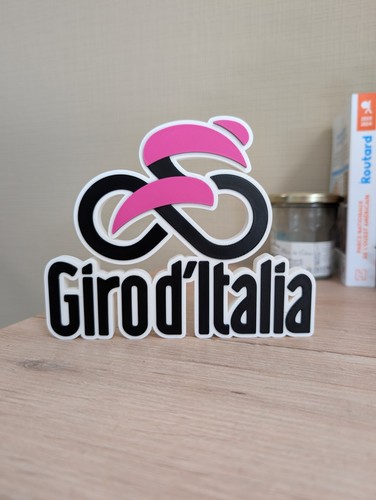 Plaque logo giro italia 3d - plaque, d'italia