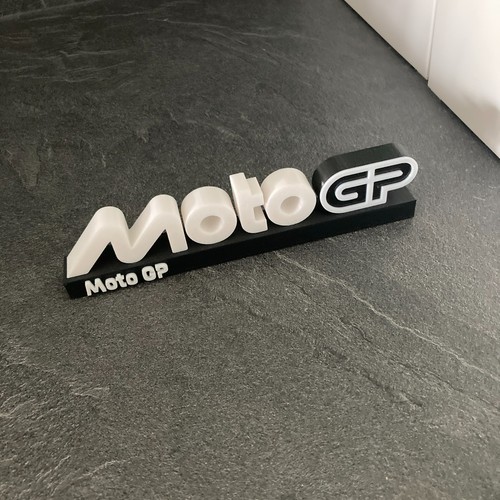 Logo moto blanc 18cm x - logo, blanc,