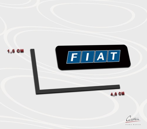 Adesivo logo fiat per - adesivo,
