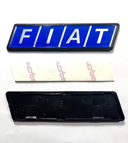 Fregio fiat scritta blu logo - fregio,